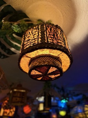 Tiki Lamp Light Mcm Style Design Handmade Art Tiki Bar Tiki Mug lounge Oceanic