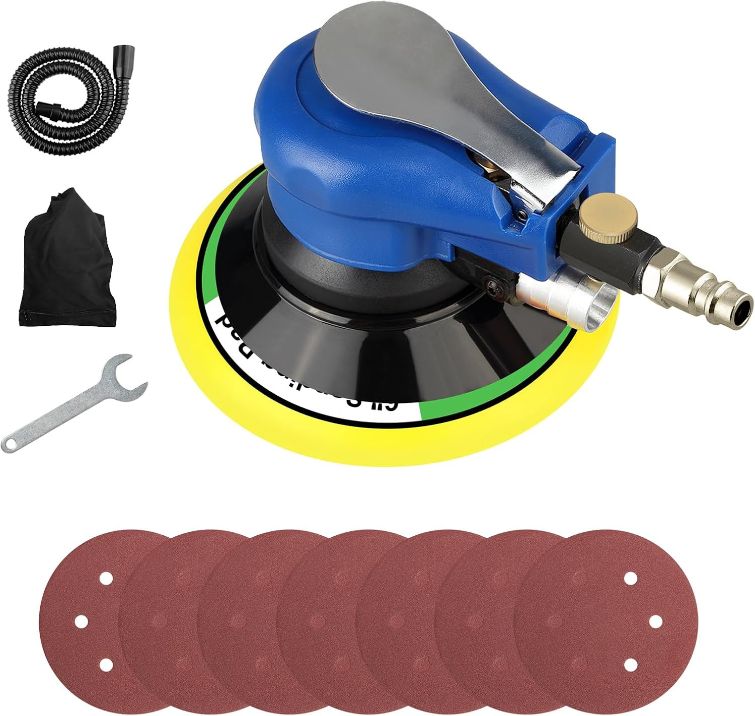 Levigatrice Aria Compressa Doppia Azione 150mm Velocità Variabile