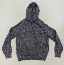 Goodfellow  Co Men's Sweater Size L Blue Hooded Hoodie