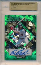 2025 LEAF METAL TRE PHELPS AUTO PRE-PRODUCTION PROOF CRYSTAL GREEN #1/1