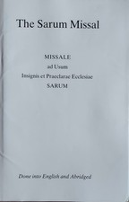 The Sarum Missal Done into English and Adridged - Very Good Hardcover
