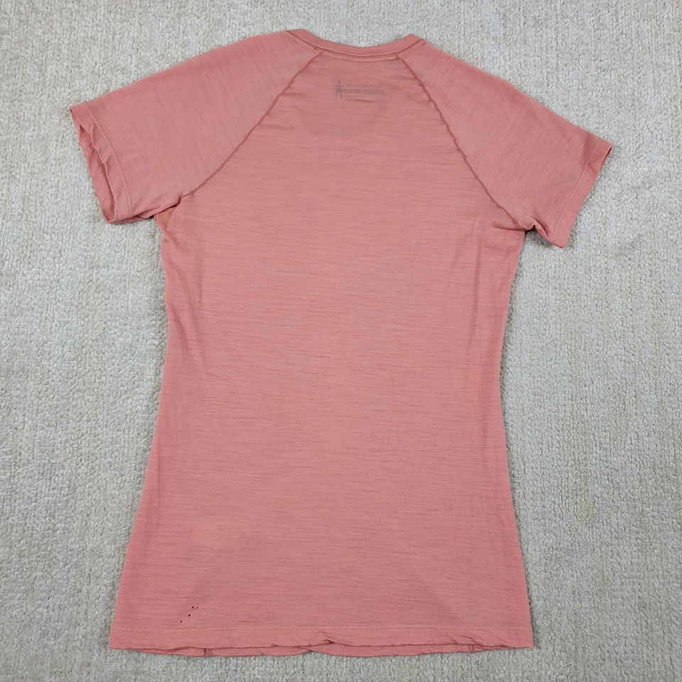 Smartwool Merino 150 Round Neck Top Tee Womens Size XS Red Short Sleeve - Image 2 of 4