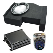 Harmony HA-A102 10" Sub Fits 14-18 Chevy Silverado Crew Cab w/ 46CXA8001 Amp