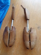 Vintage Pair 12" Wooden Split Toe Forms Shoe Stretchers