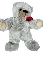 Steiff Rare Molly Minky Gray Teddy Bear 18 Button In Ear 0318/42