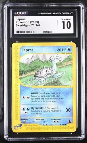 Lapras graded CGC 10 for sale on eBay