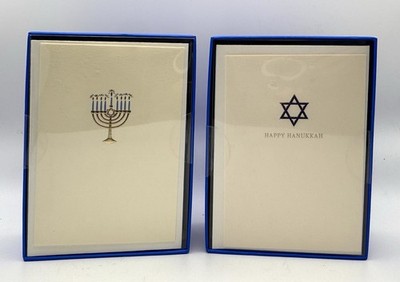 Lot of 2 Boxes of Hanukkah Greeting Cards 15 Each by Graphique 30 Cards Total