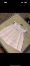Vintage Nannette Baby Pink Dress Size 15-18m Made In USA