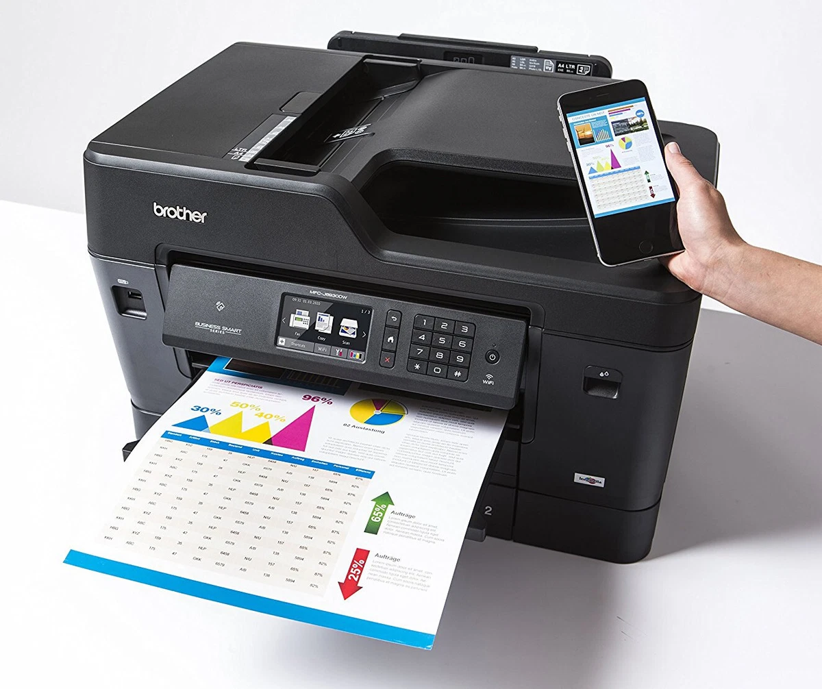 Amuseren uitgebreid balans Brother Smart MFC-J6930DW All-in-One Wireless A4/A3 Printer Cloud, Airprint, NFC | eBay Amuseren uitgebreid balans Brother Smart MFC-J6930DW All-in-One Wireless A4/A3 Printer Cloud, Airprint, NFC | eBay