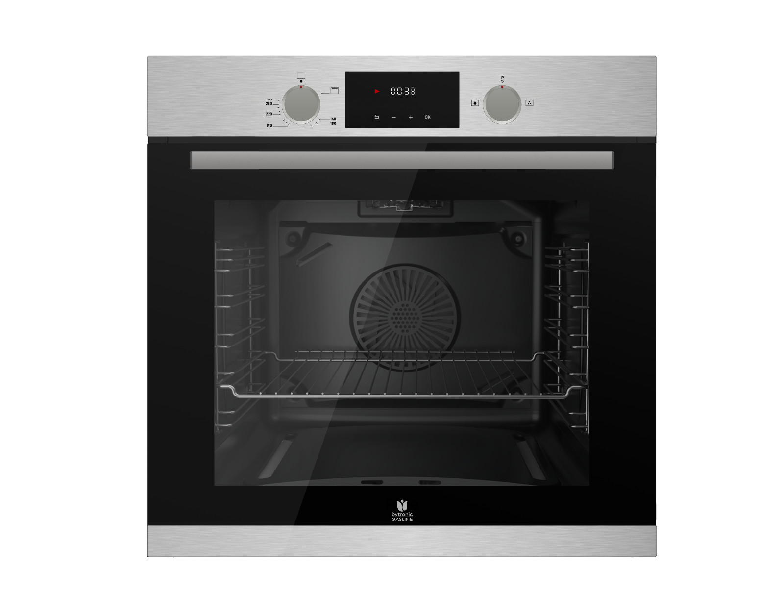 Gasline GB850-FIX Gas Einbaubackofen Gasherd Umluft 69 Liter Erdgas/ Propan