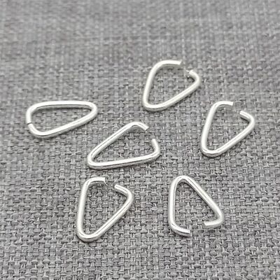 20 Sterling Silver Triangle Open Jump Rings Jewelry Findings