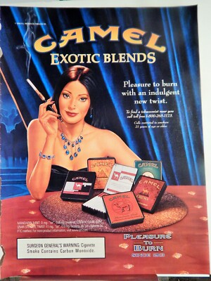blends cigarettes CAMEL EXOTIC BLENDS CIGARETTES 2003 ADVERTISEMENT, RARE EPHEMERA