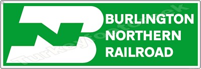 Burlington Northern Railroad 8'' x 24'' Metal Sign