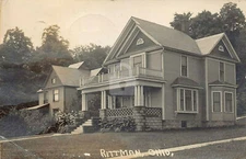 RITTMAN OHIO Unkown Residence  1911 RPPC Postcard Copy