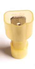 50 Male Insulated Quick Disconnect Wire Terminals Yellow 12-10 Ga Connectors