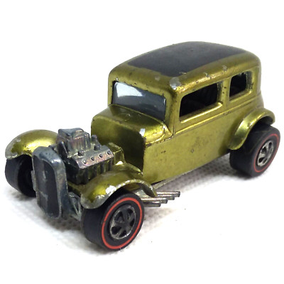 Hot Wheels Redline Classic 32 Ford Vicky 1968 Olive Gray Int. Made In U.S.A.