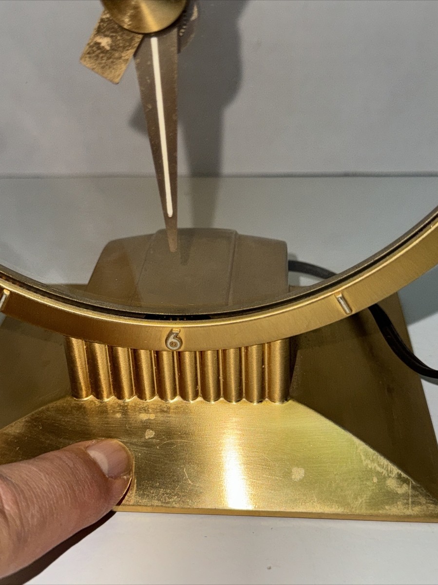 Vintage 1950's Jefferson “The Golden Hour” Mystery Clock 580-101