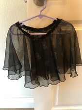 Black ballet skirt with butterfly accent kids sz s-m