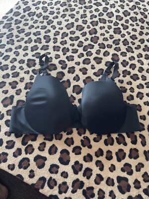 Cacique Lightly Lined Full Coverage No Show  Black Lane Bryant Bra size 44C