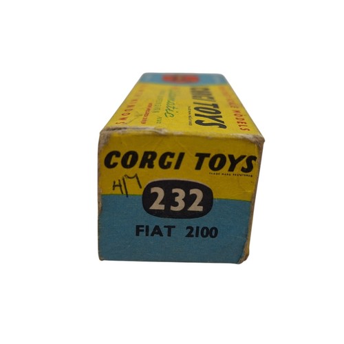 Corgi Toys 232 Fiat 2100 Pink Lilac Glidamatic Spring Suspension Boxed Die-Cast - Picture 16 of 20