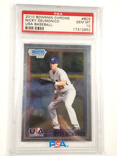 Nicky Delmonico PSA 10 Gem Mint 2010 Bowman Chrome 1st card USA Baseball #BC5