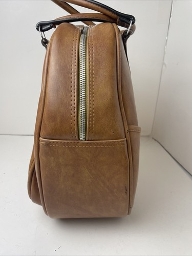 Borsa valigia da viaggio vintage Airway Industries marrone con cerniera - Foto 6 di 12