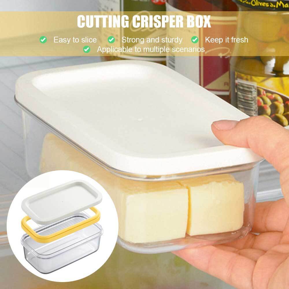 Butter Slicer Cutter, Silicone Butter Cutting, Built-in Slicing Blade  Butter Holder Storage, Microwave Safe Butter Slicer Tool, Butter Cutting  Box