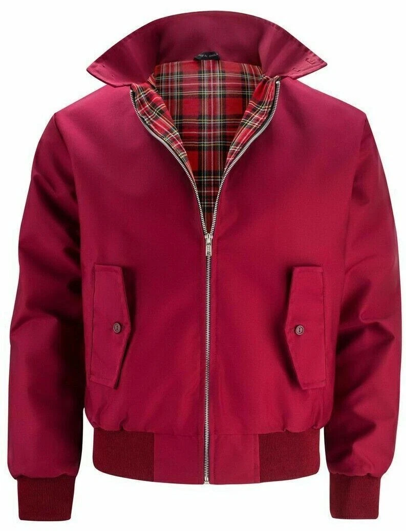 MENS HARRYTON JACKET MOD SKINHEAD VINTAGE SCOOTER BIKER RETRO LIGHTWEIGHT COAT