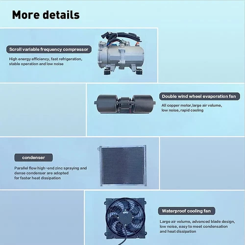 24V Klimaanlage für Wohnwagen Wohnmobil LKW Dachklimaanlage Heizen & Kühlen - Bild 9 von 18
