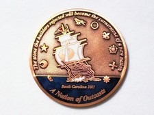 Nations of Outcasts - The First Sunset - Copper Finish - New Unactivated Geocoin