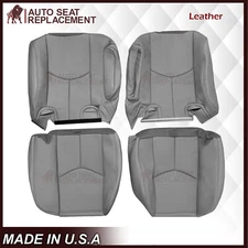 2003 - 2006 Chevy Tahoe Suburban GMC Yukon Second Row Leather Seat Cover Gray