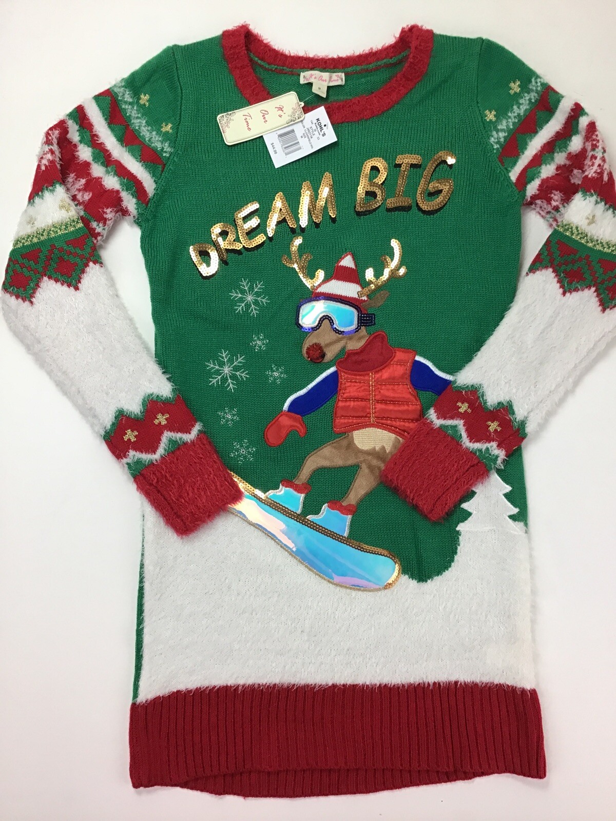 Ugly Christmas Holiday Sweater Dress 