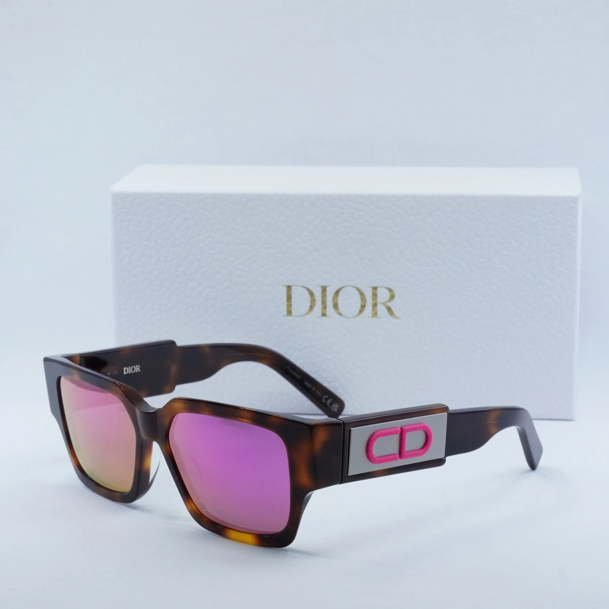 【箱•クロス付き】DiorサングラスMONTAIGN 16/S パープル/ピンク Dior Pink Square Sunglasses for Women for sale | eBay