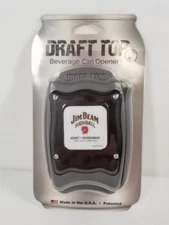 Draft Top Soda/Beer Can Opener w/Jim Beam High Ball Logo, Instructions On Back