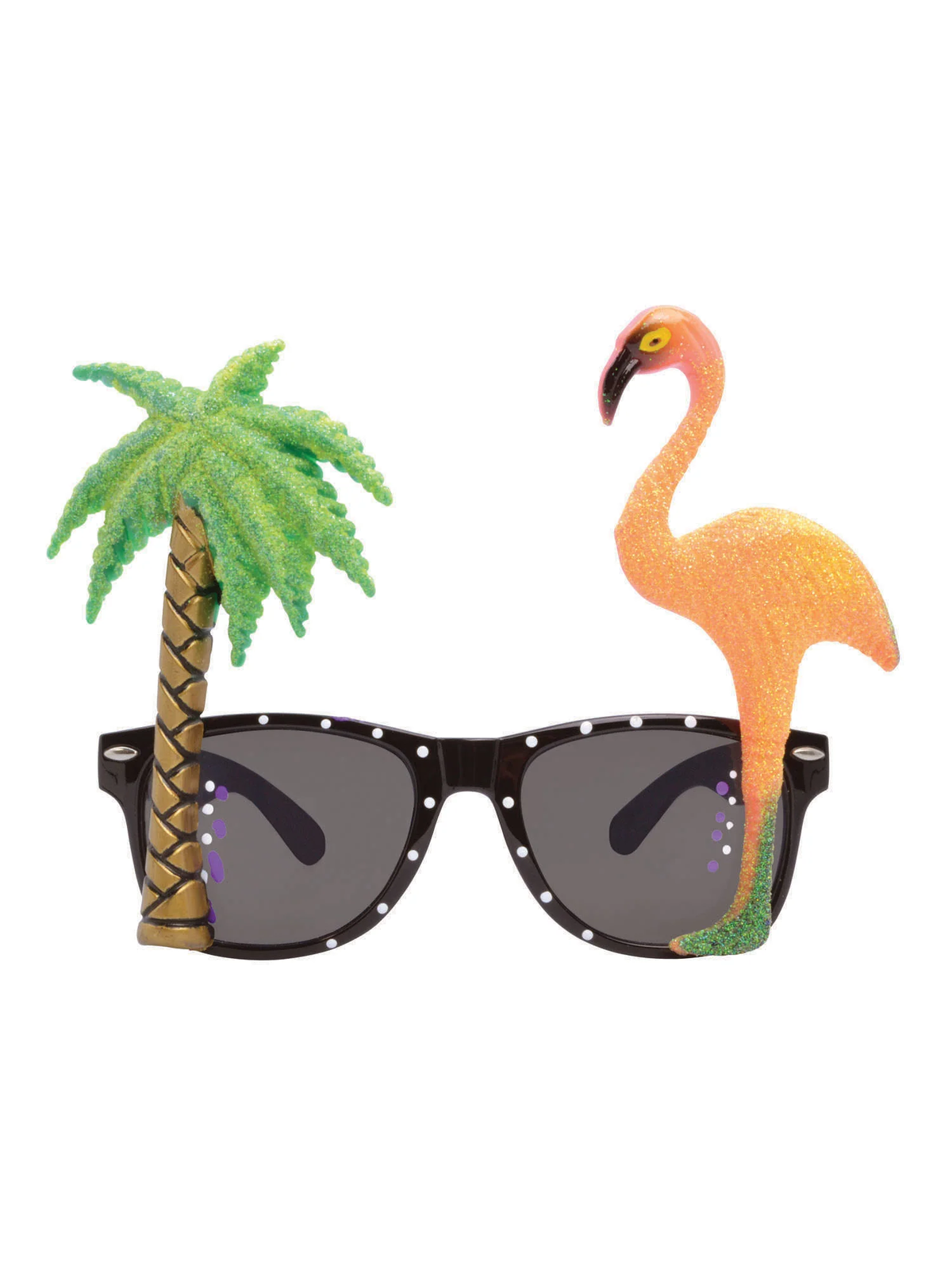 Flamingo Palm Tree Glasses Hawaiian Beach Party Photo Booth Prop Fancy