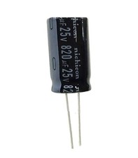 10pcs NEW 820uF 25V 105C Radial Electrolytic Capacitor 10mm 20mm