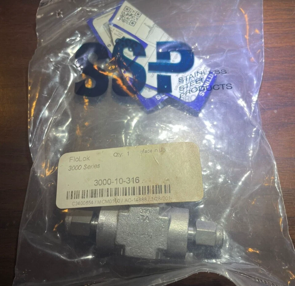 SSP FloLok 300-10-316 Tee-Type Particle Filters 1/8 - Image 2 of 4