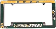 Green Bay Packers 4X Time Super Bowl Champions Metal License License Plate...