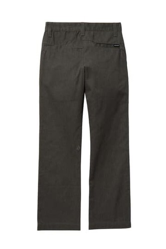 Volcom Vmonty Pants Boys 24(8) 4 pocket construction Charcoal Heather Color - Picture 2 of 7