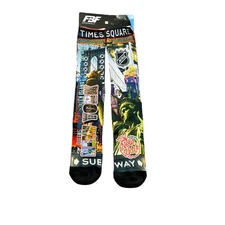 FBF For Bare Feet New w/ Tags New York City Montage Large Socks