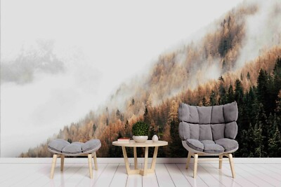 3D Misty Pine Mountain Tapete Wandbild Ablösbar Selbstklebend Aufkleber