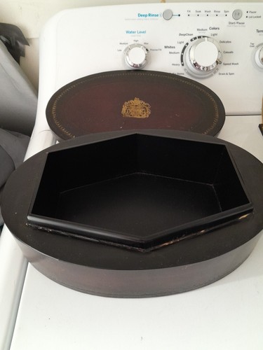 Caja envuelta en cuero Maitland Smith - Imagen 4 de 6
