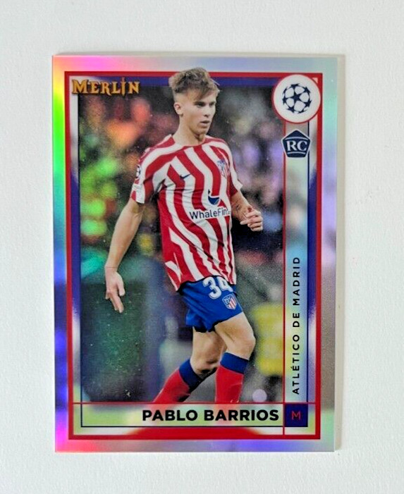 2022-23 Topps Merlin Chrome UEFA PABLO BARRIOS RC Refractor #27