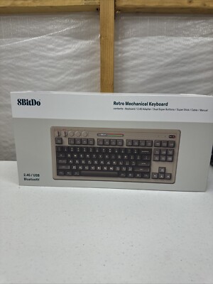Retro Mechanical Keyboard, Bluetooth/2.4G/Usb-C Hot Swappable Gaming Keyboard wi