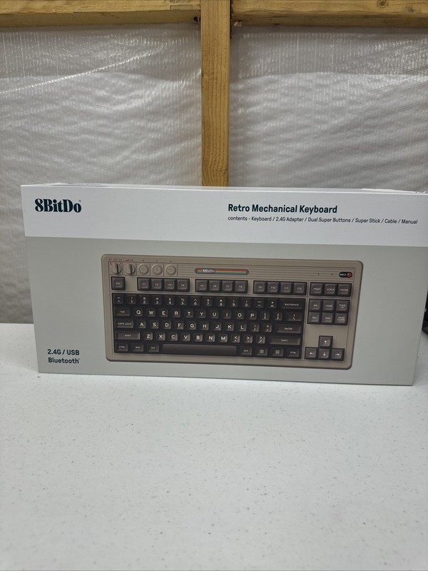 Retro Mechanical Keyboard, Bluetooth/2.4G/Usb-C Hot Swappable Gaming Keyboard wi