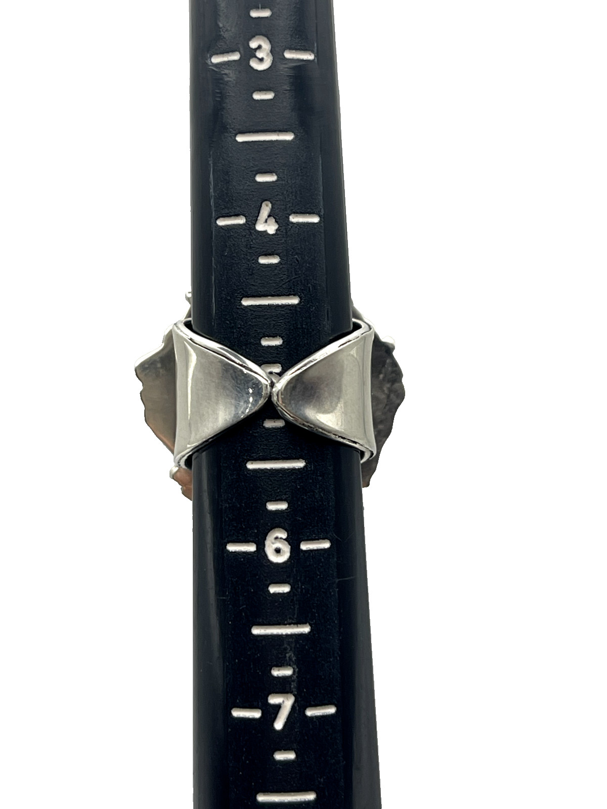 950 Silver Chrysocolla Ring Size 5 - image 4