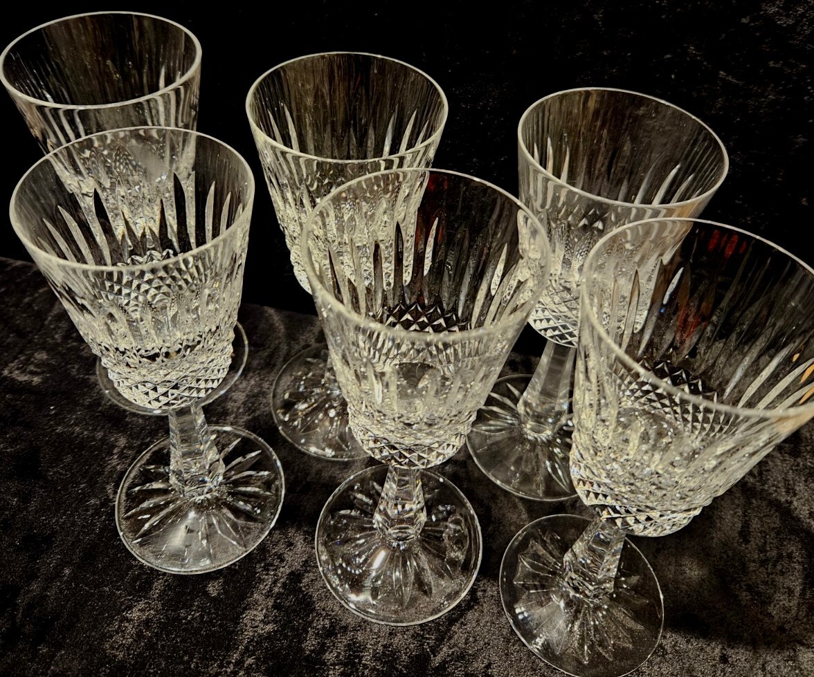 GALWAY Crystal Lg. Wine Glasses.VINTAGE Ireland. High Quality Glassware