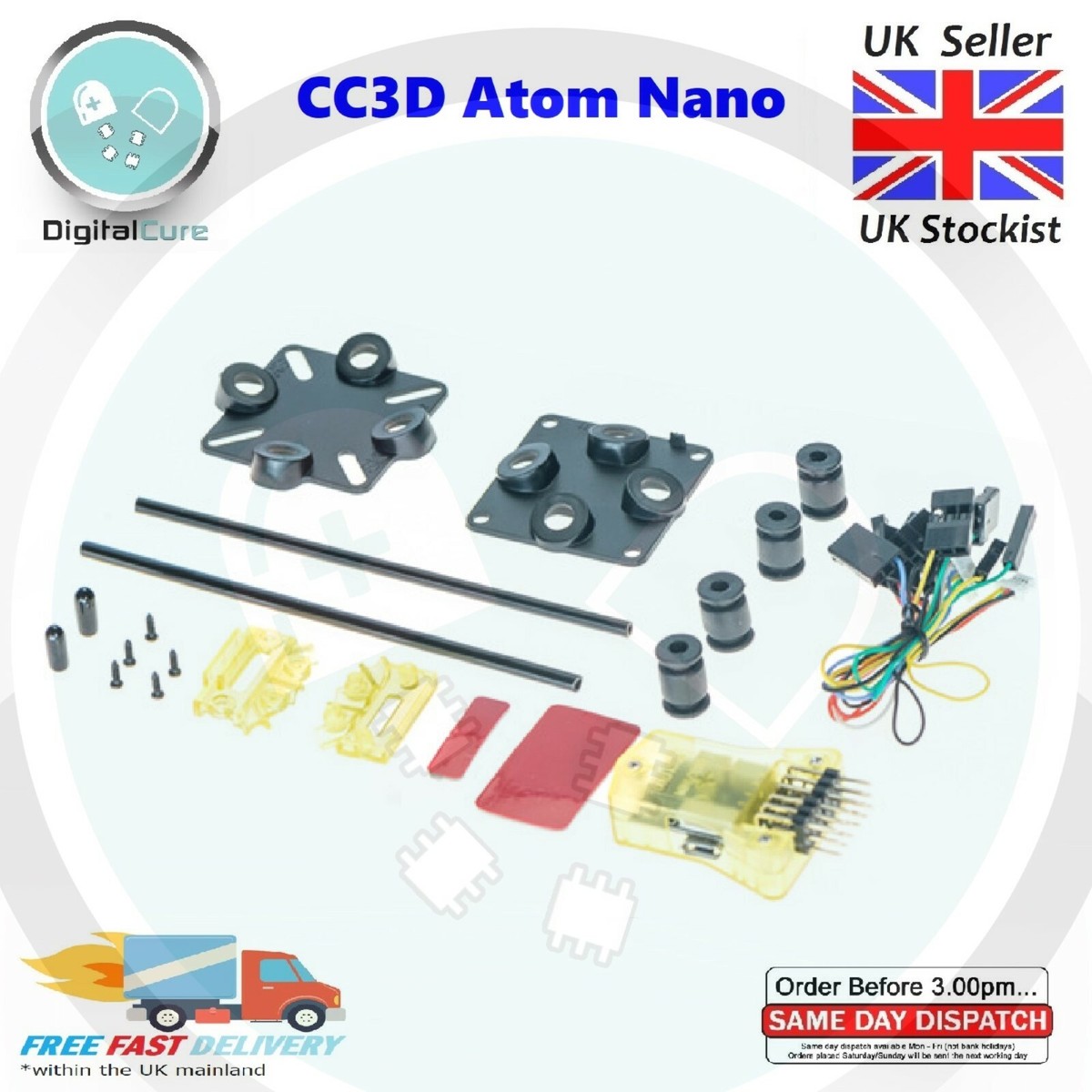 CC3D ATOM Mini Openpilot 32 Bit Flight Controller RC Nano Quadcopter  Naze32 SP