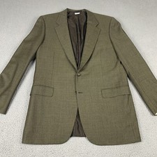 Brioni Palatino Blazer Jacket Men Large Brown Patterned Classic Single Breasted