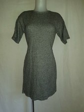 Gorgeous black cream ZARA TRAFALUC party evening casual dress Size M UK 10 12